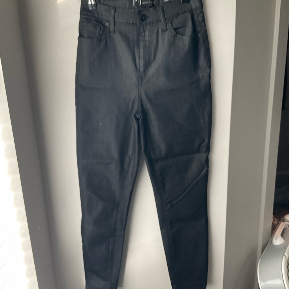 Kendall and Kylie faux leather jeans